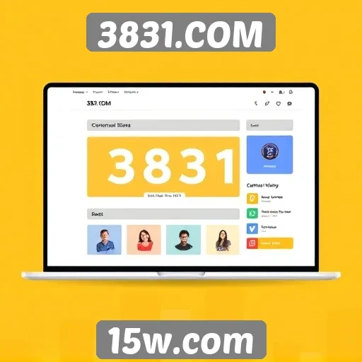 Análise da interface do usuário no site 3831.COM